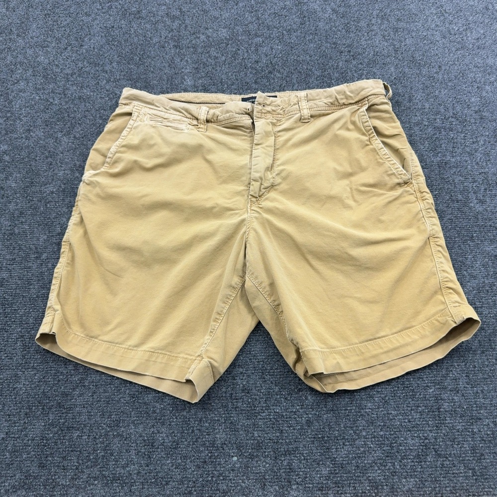 American Eagle Shorts Mens 33 Tan Cotton Next Level Flex Slim Chino Casual Style